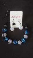 Parure shamballa résine