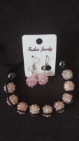 Parure shamballa résine