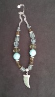 Collier perle dominance bleu
