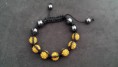Bracelet shamballa jaune