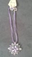 Parure fleur violette